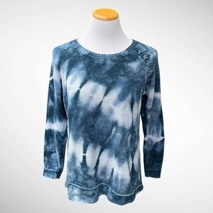 Nic+Zoe Braided Dreams Tie Dye Pullover Long-Sleeve Sweater